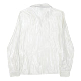 REISS Womens White Polyester Blend Shirt UK 12 Elegant Long Sleeve Formal