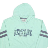 US VINTAGE Mens Mint Green Keystone South Dakota Pullover Hoodie M Casual