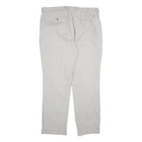 TOMMY HILFIGER Mens Cotton Beige Regular Straight Trousers W38 L30 Casual