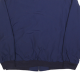 PRINCE Mens Navy Blue Red & Grey Colourblock Zip Jacket XL Nylon Casual