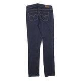 LEVI'S Womens Slim Dark Blue Denim Jeans Cotton Blend Zip W28 L32 Classic Fit