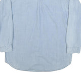 Mens Light Blue Racing 24 Button Down Cotton Blend Shirt XL