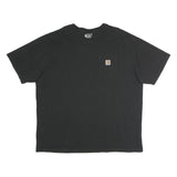 CARHARTT Mens Black Pocket T-Shirt 2XL Short Sleeve Crew Neck Cotton Workwear