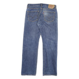 LEVI'S 501 Mens Jeans Blue Regular Straight Denim Medium W32 L30 Classic Button