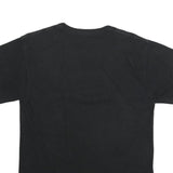 CHAMPION Mens Black Graphic T-Shirt M Short Sleeve Crew Neck Cotton Logo
