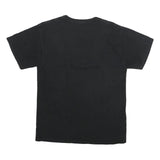 CHAMPION Mens Black Graphic T-Shirt M Short Sleeve Crew Neck Cotton Logo