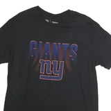 NFL Mens Black New York Giants Graphic T-Shirt M Short Sleeve Crew Neck