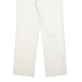 TOMMY HILFIGER Womens Cotton Blend White Regular Straight Trousers W28 L30