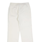 TOMMY HILFIGER Womens Cotton Blend White Regular Straight Trousers W28 L30