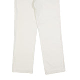TOMMY HILFIGER Womens Cotton Blend White Regular Straight Trousers W28 L30