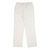 TOMMY HILFIGER Womens Cotton Blend White Regular Straight Trousers W28 L30