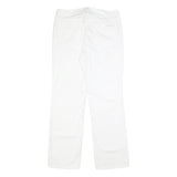 CALVIN KLEIN JEANS Womens Cotton White Regular Straight Trousers W31 L30 Classic