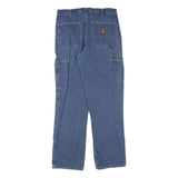 CARHARTT Mens Jeans Blue Regular Straight Denim Medium W32 L30 Workwear