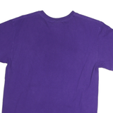 GILDAN Mens Purple Rockford University Graphic T-Shirt M Short Sleeve Crew Neck