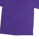 GILDAN Mens Purple Rockford University Graphic T-Shirt M Short Sleeve Crew Neck
