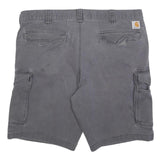 CARHARTT Mens Shorts Grey Cargo Relaxed Fit XL W40 Durable Workwear