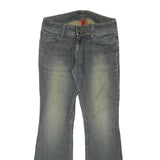 H&M Womens Blue Regular Flared Denim Medium W32 L32 Jeans Classic Cotton Blend