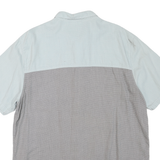 VANS Mens Blue & Grey Cotton Blend Shirt XL Button Front Casual Summer