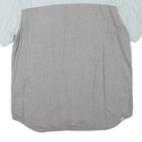 VANS Mens Blue & Grey Cotton Blend Shirt XL Button Front Casual Summer