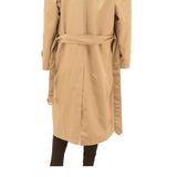 WINDSOR Mens Beige Classic Trench Coat L Polyester Blend Button Closure Stylish