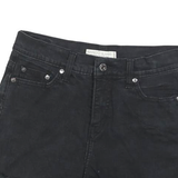 LEVI'S Womens Black Denim Cut-Off Shorts XS W26 Raw Hem Casual Summer