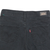 LEVI'S Womens Black Denim Cut-Off Shorts XS W26 Raw Hem Casual Summer