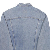 RIFLE Womens Blue Denim Jacket XL Cotton Woven Button Closure Classic Fit Casual