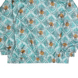 SUNTERRA Womens Green Polyester Blend Zip Jacket M Printed Pattern Lightweight