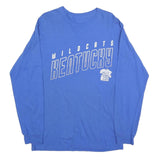 CAPTIVATING Mens Blue Kentucky Wildcats Long Sleeve Crew Neck T-Shirt M Cotton