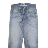 LEVI'S 501 Mens Jeans Blue Regular Straight Denim Light W32 L26 Classic Button