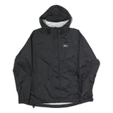 HELLY HANSEN Womens Black Outdoor Jacket M Polyester Plain Hooded Zip