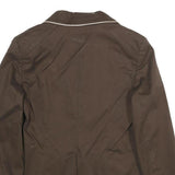 GAP Womens Brown & Beige Cotton Blend Tailored Blazer Jacket UK 8 Button Closure