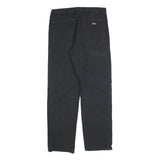 DICKIES Mens Regular Fit Black Denim Jeans W32 L32 Workwear Style Zip Closure
