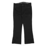 CALVIN KLEIN JEANS Womens Black Regular Flared Denim W34 L30 Classic Cotton