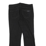 CALVIN KLEIN JEANS Womens Black Regular Flared Denim W34 L30 Classic Cotton