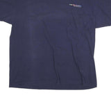 ANVIL Mens Navy Blue 2XL Short Sleeve Crew Neck Cotton Blend Pocket T-Shirt Logo