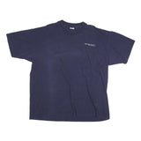 ANVIL Mens Navy Blue 2XL Short Sleeve Crew Neck Cotton Blend Pocket T-Shirt Logo