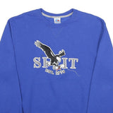 RUSSELL ATHLETIC Mens Blue Crew Neck M Sweatshirt Eagle Graphic Established 1976