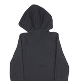 ADIDAS Womens Black Hoodie S ¼ Zip Logo Cotton Sweatshirt Casual