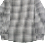 WRANGLER Mens Grey & Black Check Western Shirt L Cotton Blend Casual Classic