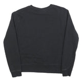 FILA Womens Black Crew Neck M Sweatshirt Cotton Blend Logo Casual Pullover