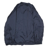 DICKIES Mens Navy Blue Button Nylon Jacket 2XL Plain Classic Casual Workwear