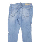 SEVEN7 Womens Jeans Blue Slim Skinny Denim Light W32 L28 Distressed Style
