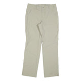 TCHIBO Womens Polyester Blend Beige Regular Fit Straight Leg Trousers W32 L32