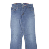 LEVI'S Womens Regular Fit Blue Denim Straight Jeans W27 L31 Classic Cotton Blend