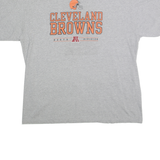 NFL Mens Grey Cleveland Browns Graphic T-Shirt XL Short Sleeve Crew Neck Casual
