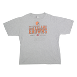 NFL Mens Grey Cleveland Browns Graphic T-Shirt XL Short Sleeve Crew Neck Casual
