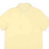 TOMMY HILFIGER Mens Yellow Polo Shirt S Short Sleeve Cotton Blend Classic Fit