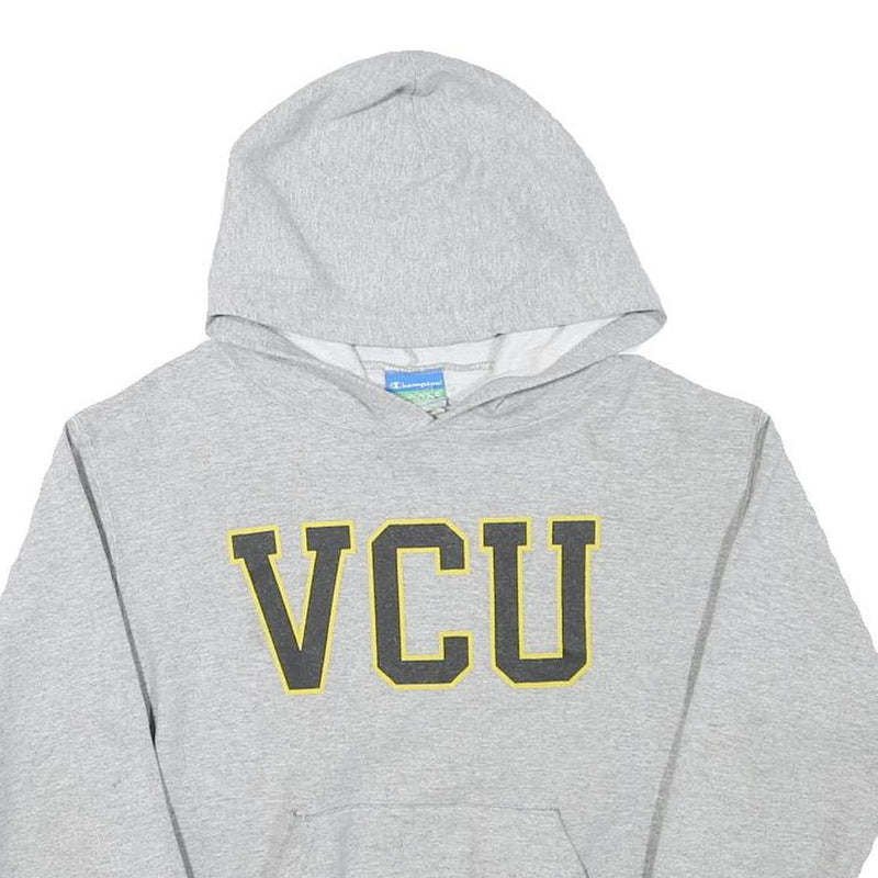 CHAMPION Womens Grey VCU Printed Pullover Hoodie XXS Cotton Blend Comfortable