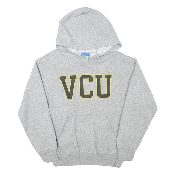 CHAMPION Womens Grey VCU Printed Pullover Hoodie XXS Cotton Blend Comfortable